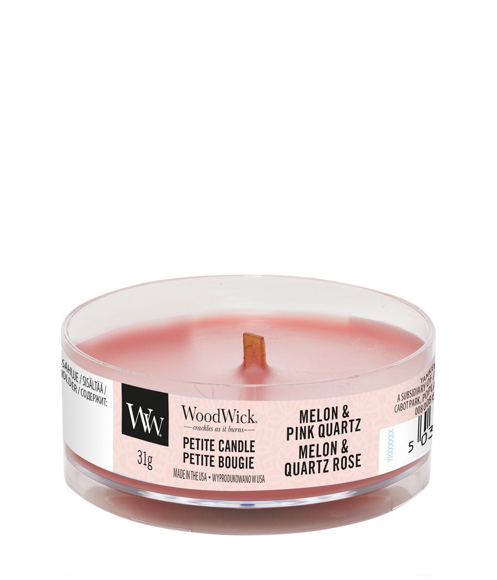 Woodwick Melon & Pink Quartz Petite Woodwick Melon & Pink Quartz Petite